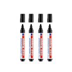 Edding 260 Beyaz Yazı Tahtası Kalemi Siyah 4 Lü Set 