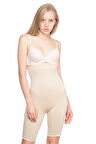 Kadın Bej Uzun Paçalı Boxer Korse