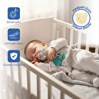 Babyjem 926 Birdy Diş Kaşıyıcılı + Silikon Emzik Hediyeli Uyku Arkadaşım Kahve
