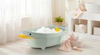 Babyjem Neşeli Ördek Bebek Banyo Küveti Soft Yeşil