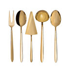 Jumbo 9400 5 Parça Titanyum Gold Servis Takımı