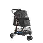 Tommy Evcil Hayvan Arabası Siyah 74.5*52.2*98cm Max 15kg