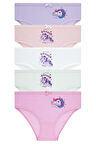 Kız Çocuk 5'li Paket Renkli Slip Külot - Unicorn -