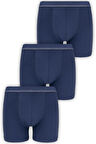 Biyo Xtreme Erkek Boxer 3'lü Paket Pamuklu Byo3104 3'lü Lacivert