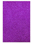 Yapışkanlı Simli Eva 50X70 Mor Rulo Şeklinde - 4 adet