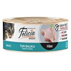 Felicia Tahılsız Ton Balıklı Fileto Yetişkin Konserve Kedi Maması 85 Gr