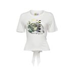 Biggdesign Nature Boğazda Bisiklet Kadın T-shirt Beyaz-S