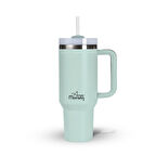 Any Morning SI2440217 Çift Katman Paslanmaz Çelik Termos Mug 1200 Ml Su Yeşili, Sızdırmaz ve Üç Aşamalı Çevrilebilir Kapak