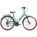 Elite 805 28 Jant 24 Vites Şehir Bisikleti Mat Turkuaz - Kahverengi 46 cm