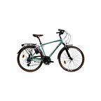 Carraro Elite 804 28 Jant 24 Vites 52 Cm V-Fren Şehir Bisikleti - Mat Turkuaz-Kahve-Bakır