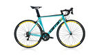 Carraro Race 042C Aero Kumpas Fren Sora 18 Vites 28 Jant Yol Yarış Bisikleti Turkuaz Siyah 54 Kadro