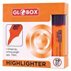 GLOBOX FOSFORLU KALEM TURUNCU (10 LU PAKET)
