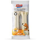 Warf Sığır Derisi Köpek Beyaz Ödül Kemiği 100 Gr 12,5 cm (2li Paket)