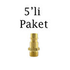 Brio Hava Hortum Erkek Uç 1/4 5'li Paket