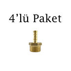 Brio Hava Hortum Erkek Rekoru 1/2 8Mm