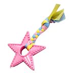 EuroDog Puppy Yıldız Diş Kaşıma Köpek Oyuncağı Pembe 18 Cm