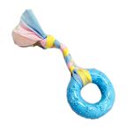 EuroDog Puppy Ufak Halka Diş Kaşıma Köpek Oyuncağı Mavi 16 Cm