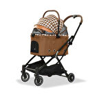 EuroDog Katlanabilir Köpek Arabası Kahverengi 67x49x100 cm