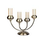 Acar Vilza 4'lü Oval Cam Şamdan - 44 cm - TYU-009454/8