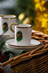 Rennes 2 Kişilik Yeşil Hediye Kutu Kahve Fincanı Takımı - 90 ml