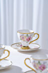 Yolanda 6 Kişilik Porselen Kahve Fincan Takımı - 90 ml