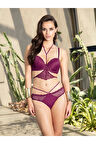 Destekli Sütyen Takım Mor 4404