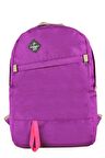 Elatae Unisex Çok Gözlü Günlük Seyahat Okul Sırt Çantası Mor 2102