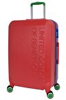 United Colors Of Benetton Lüx Abs Büyük Boy Valiz Kırmızı BNT600