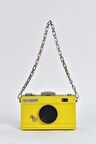 Elatae Kadın Omuz Askılı Kamera Detaylı El Çantası Sarı 17573