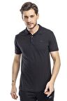 Slazenger SOHO I Erkek Polo Yaka Siyah Tişört