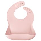 Oioi Basic Silikon Mama Önlüğü - Pembe