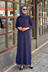 İNVEE Elbise 7066 İndigo