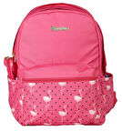 Pippa Flamingo Üç Gözlü Pembe Okul ve Günlük Sırt Çantası