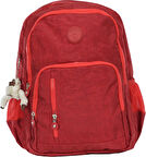 Pippa Yogi Dört Bölmeli Krinkıl Okul ve Günlük Sırt Çantası - Kız - Bordo - CNT8030-07