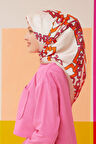 Armine Nostalji Serisi İpek Twill Eşarp 8736D-11