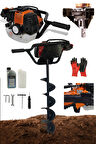Dkt7980 Benzinli Fidan Dikme Toprak Burgu Makinesi 150mm*100cm Toprak Delme Ucu 7.9 Hp Xmotor