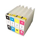 Epson T7551-T7554 Uyumlu Kolay Dolan Kartuş - 4 Renk
