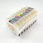 Epson T0341-T0348 Uyumlu Kolay Dolan Kartuş - 8 Renk