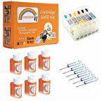 Epson T0481-T0486 Uyumlu Kartuş Dolum Seti - 6 Renk