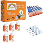 Epson T26XL Uyumlu Kartuş Dolum Seti - 5 Renk