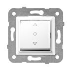 Viko Linnera/Rollina Beyaz Tek Düğmeli Jaluzi Kumanda Anahtarı Çerçevesiz - 90440072