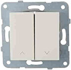 VİKO Jaluzi Kumanda Anahtarı Çerçevesiz Beyaz Karre