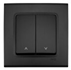 LİNNERA LİFE GECE SİYAHI JALUZİ KUMANDA ÇERÇEVELİ