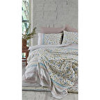 COTTON LİFE TEK KİŞİLİK NEVRESİM TAKIMI FİESTA MAVİ