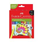 Faber Castell Comfort Serisi Keçeli Kalem 24 Renk Neon+Metalik+Klasik Renkler 5068155243