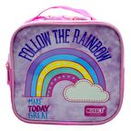 Muggle Termoslu Soft Rainbow Pembe Beslenme Çantası (MU-6733)