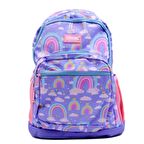 Muggle 4 Bölmeli Cloidy Mor Okul Sırt Çantası (MU-0204)