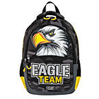 Muggle 3 Bölmeli Eagle Team Okul Sırt Çantası MU-9156