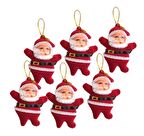 Nedi Yılbaşı Ağaç Süsü Noel Baba 6Lı