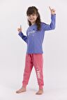 Rolypoly Space Indigo Kız Çocuk Pijama Takımı